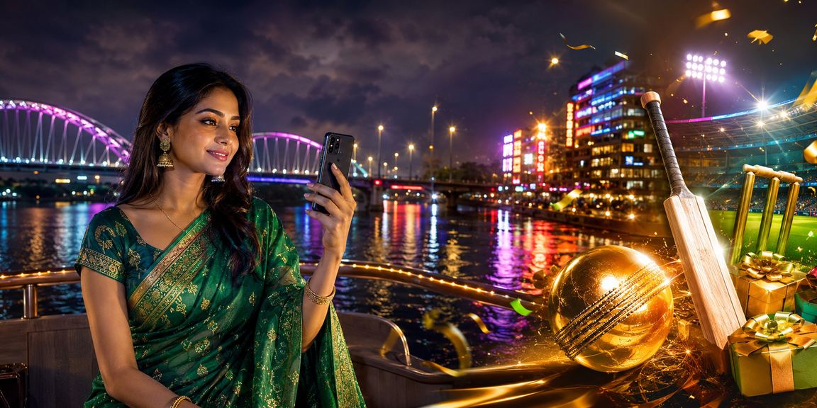 রাজশাহী ক্রিকেট বেটিং তার ঐতিহ্যবাহী শাড়ি পরে নারী